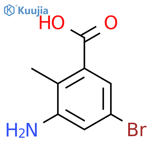 3-Amino-5-bromo-2-methylbenzoic acid structure