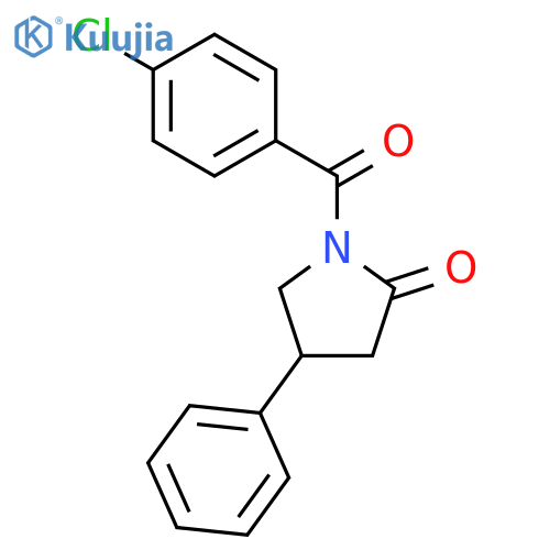 2-Pyrrolidinone, 1-(4-chlorobenzoyl)-4-phenyl- structure