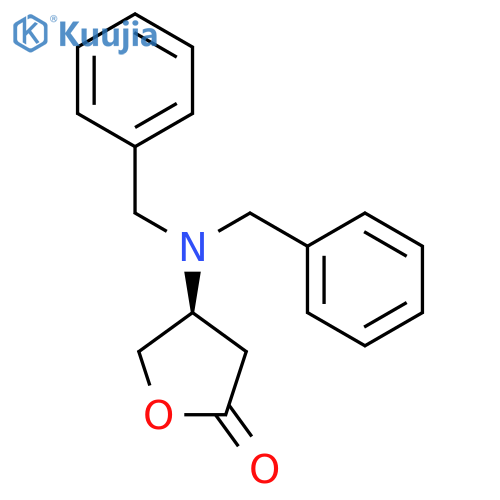2(3H)-Furanone, 4-[bis(phenylmethyl)amino]dihydro-, (4S)- structure