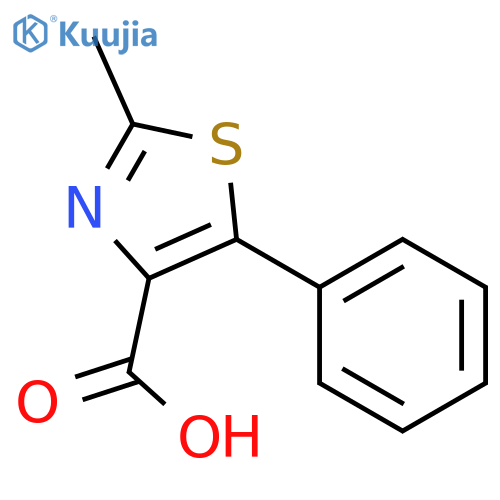 2-Methyl-5-phenyl-1,3-thiazole-4-carboxylic Acid structure