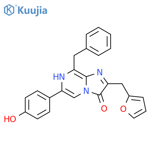 2-(2-Furanylmethyl)-6-(4-hydroxyphenyl)-8-(phenylmethyl)imidazo1,2-apyrazin-3(7H)-one structure