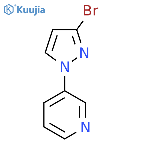 3-(3-Bromo-1H-pyrazol-1-yl)pyridine structure