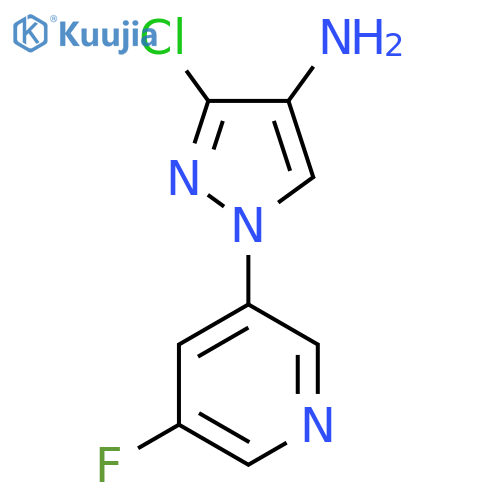 3-Chloro-1-(5-fluoropyridin-3-yl)-1H-pyrazol-4-amine structure