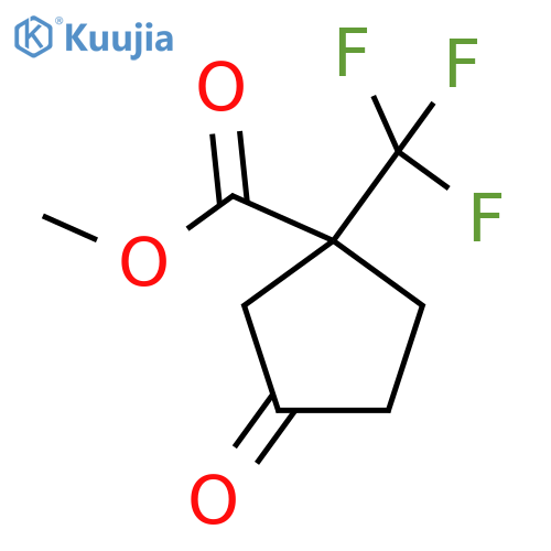 Methyl 3-oxo-1-(trifluoromethyl)cyclopentane-1-carboxylate structure