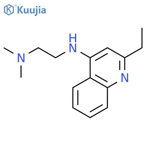 1,2-Ethanediamine, N'-(2-ethyl-4-quinolinyl)-N,N-dimethyl- structure