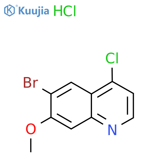 6-Bromo-4-chloro-7-methoxyquinoline hydrochloride structure