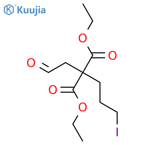 Propanedioic acid, (3-iodopropyl)(2-oxoethyl)-, diethyl ester structure