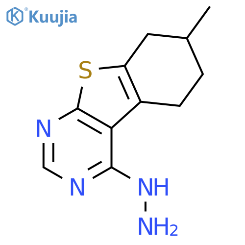 3-hydrazinyl-11-methyl-8-thia-4,6-diazatricyclo[7.4.0.0^{2,7}]trideca-1(9),2(7),3,5-tetraene structure