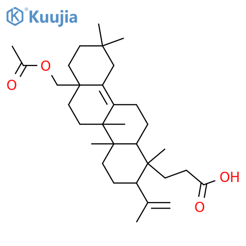 28-Hydroxy-3,4-seco-4(23),13(18)-oleanadien-3-oic acid; 28-Ac structure