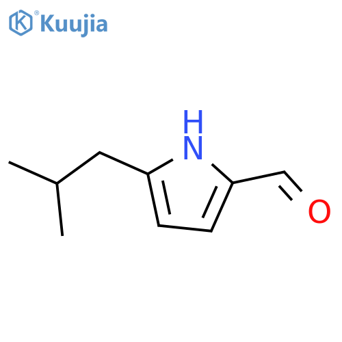 5-(2-methylpropyl)-1H-pyrrole-2-carbaldehyde structure