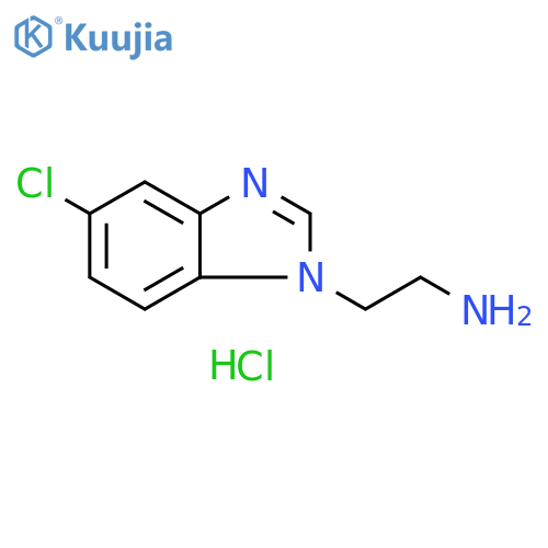 2-(5-chloro-1H-1,3-benzodiazol-1-yl)ethan-1-amine dihydrochloride structure