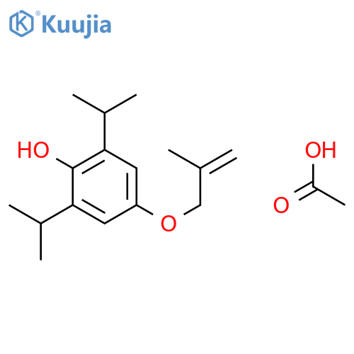 Phenol, 2,6-bis(1-methylethyl)-4-[(2-methyl-2-propenyl)oxy]-, acetate structure