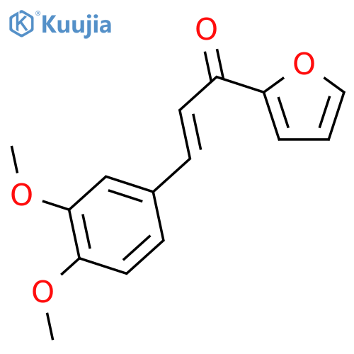 2-Propen-1-one, 3-(3,4-dimethoxyphenyl)-1-(2-furanyl)-, (2E)- structure