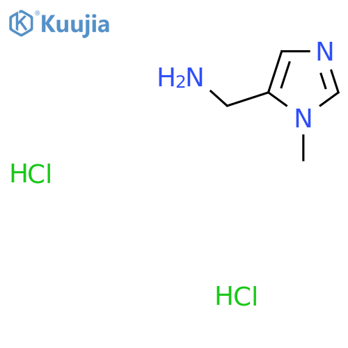 (3-methylimidazol-4-yl)methanamine dihydrochloride structure