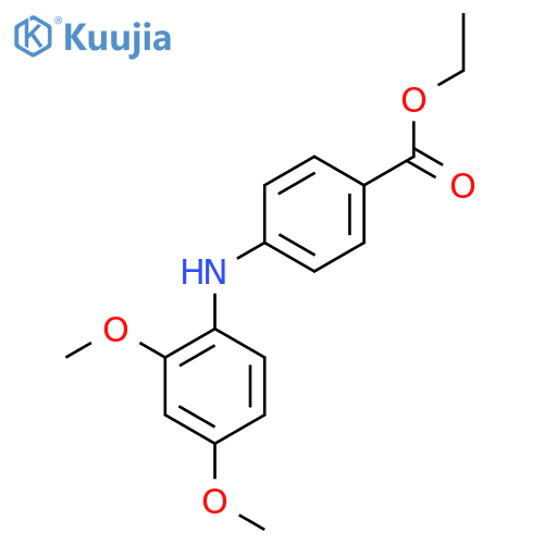 Ethyl 4-[(2,4-dimethoxyphenyl)amino]benzoate structure