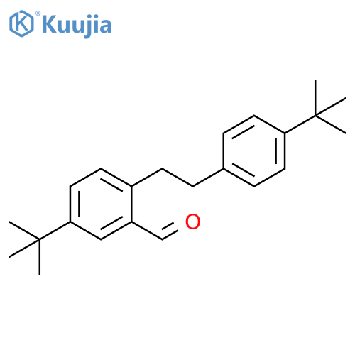 Benzaldehyde, 5-(1,1-dimethylethyl)-2-[2-[4-(1,1-dimethylethyl)phenyl]ethyl]- structure