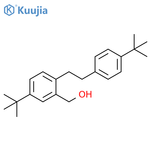 Benzenemethanol, 5-(1,1-dimethylethyl)-2-[2-[4-(1,1-dimethylethyl)phenyl]ethyl]- structure