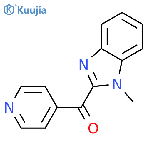 1-methyl-2-(pyridine-4-carbonyl)-1H-1,3-benzodiazole structure