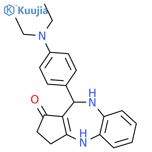 10-4-(Diethylamino)phenyl-3,4,9,10-tetrahydro-benzobcyclopentae1,4diazepin-1(2H)-one structure