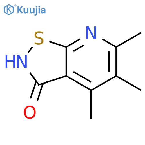 4,5,6-trimethyl-2H,3H-1,2thiazolo5,4-bpyridin-3-one structure