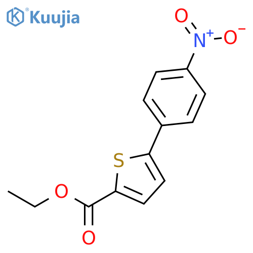 2-Thiophenecarboxylic acid, 5-(4-nitrophenyl)-, ethyl ester structure