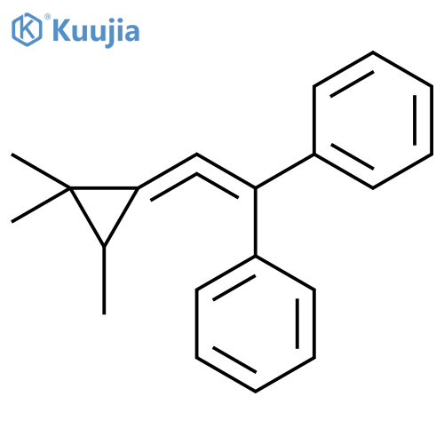 Benzene, 1,1'-[(trimethylcyclopropylidene)ethenylidene]bis- structure