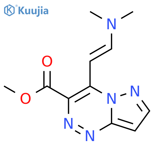 Methyl 4-(E)-2-(dimethylamino)vinylpyrazolo5,1-c1,2,4triazine-3-carboxylate structure