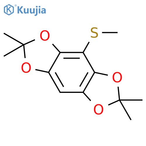BENZO[1,2-D:4,5-D']BIS[1,3]DIOXOLE, 2,2,6,6-TETRAMETHYL-4-(METHYLTHIO)- structure