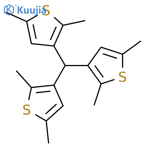 Thiophene, 3,3',3''-methylidynetris[2,5-dimethyl- structure