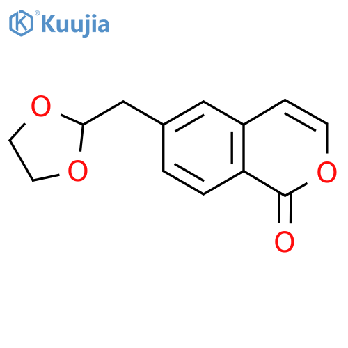 6-((1,3-Dioxolan-2-yl)methyl)-1H-isochromen-1-one structure