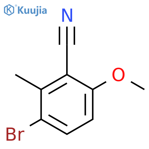 3-Bromo-6-methoxy-2-methylbenzonitrile structure