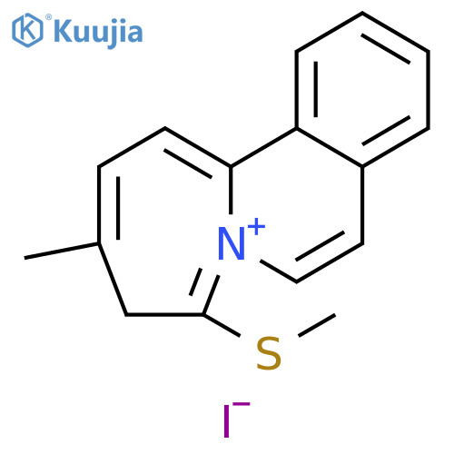 4H-Azepino[2,1-a]isoquinolinium, 3-methyl-5-(methylthio)-, iodide structure