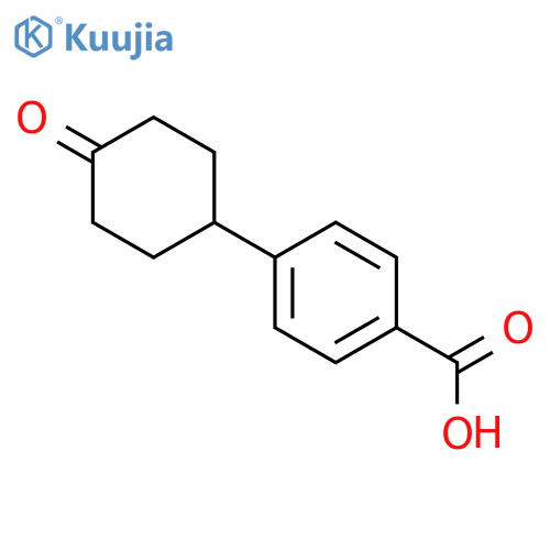 4-(4-Oxocyclohexyl)benzoic acid structure