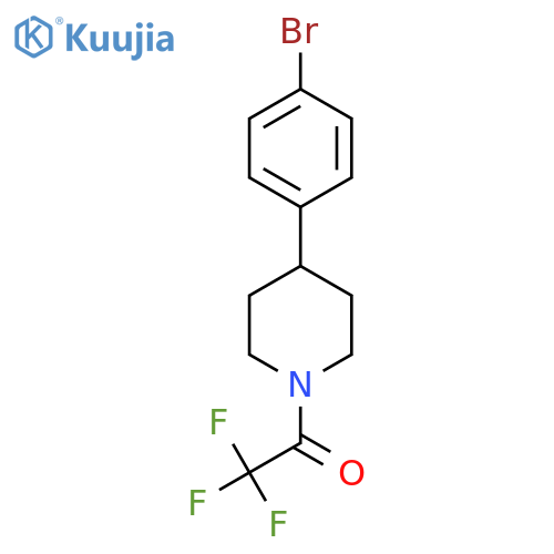 4-(4-Bromophenyl)-1-trifluoroacetylpiperidine structure