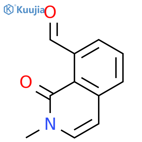2-methyl-1-oxo-1,2-dihydroisoquinoline-8-carbaldehyde structure