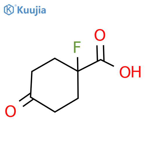 1-fluoro-4-oxo-cyclohexanecarboxylic acid structure