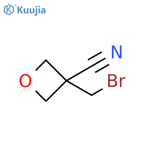 3-(Bromomethyl)oxetane-3-carbonitrile structure
