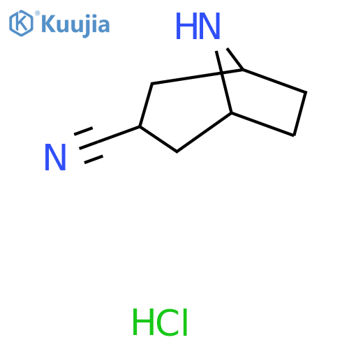 8-azabicyclo[3.2.1]octane-3-carbonitrile;hydrochloride structure