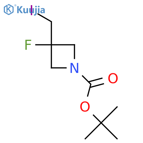 tert-butyl 3-fluoro-3-(iodomethyl)azetidine-1-carboxylate structure