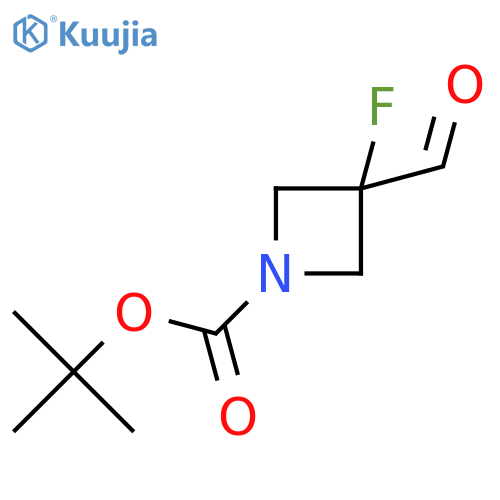 1-Boc-3-fluoroazetidine-3-carbaldehyde structure