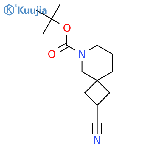Tert-butyl 2-cyano-6-azaspiro[3.5]nonane-6-carboxylate structure