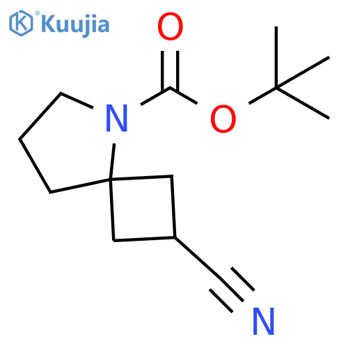 tert-butyl 2-cyano-5-azaspiro[3.4]octane-5-carboxylate structure