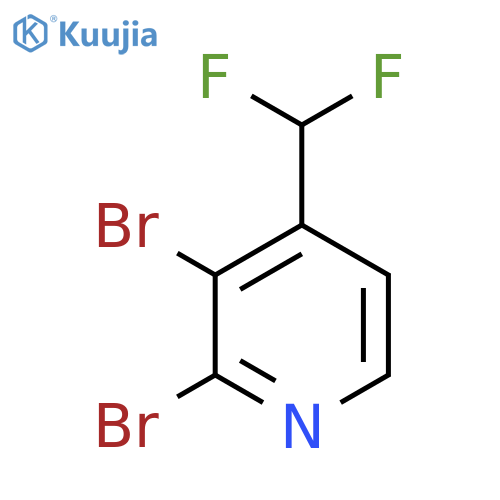 2,3-Dibromo-4-(difluoromethyl)pyridine structure