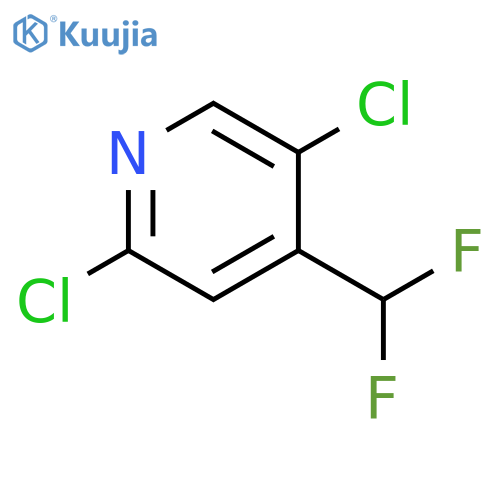 Pyridine, 2,5-dichloro-4-(difluoromethyl)- structure