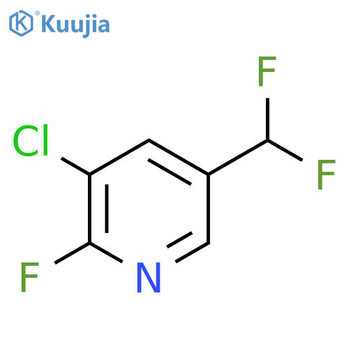 3-Chloro-5-(difluoromethyl)-2-fluoropyridine structure