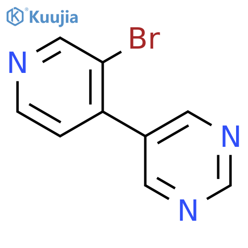 5-(3-bromopyridin-4-yl)pyrimidine structure