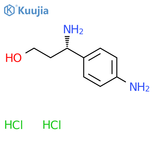 (S)-3-Amino-3-(4-aminophenyl)propan-1-ol dihydrochloride structure