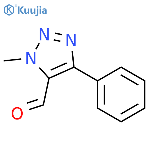 3-methyl-5-phenyltriazole-4-carbaldehyde structure