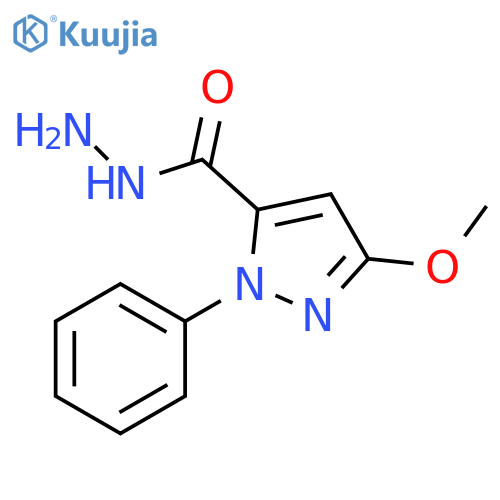 1H-Pyrazole-5-carboxylic acid, 3-methoxy-1-phenyl-, hydrazide structure