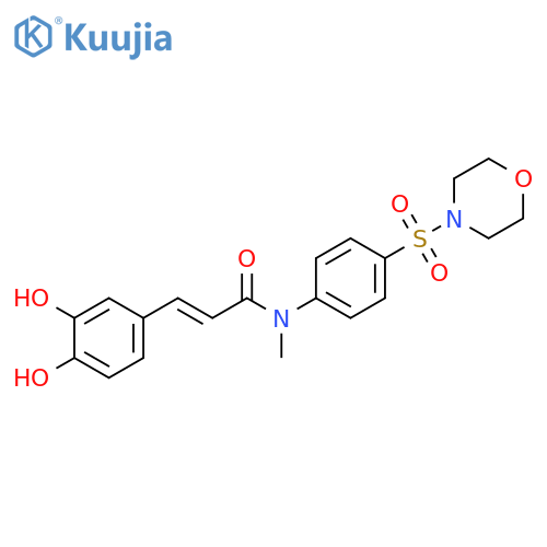 2-Propenamide,3-(3,4-dihydroxyphenyl)-N-methyl-N-[4-(4-morpholinylsulfonyl)phenyl]-,(E)- structure